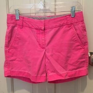 Super fun bright pink  J.Crew chino shorts size 0